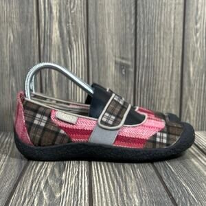 Keen Harvest Plaid Mary Jane Flannel Flats Outdoor Casual Women Sz 6.5 Comfort